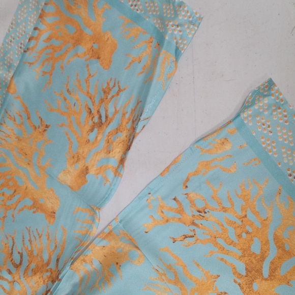 NEW! Sassy Jones Printed Wrap Topper Robe with Belt, Teal - Picture 11 of 15